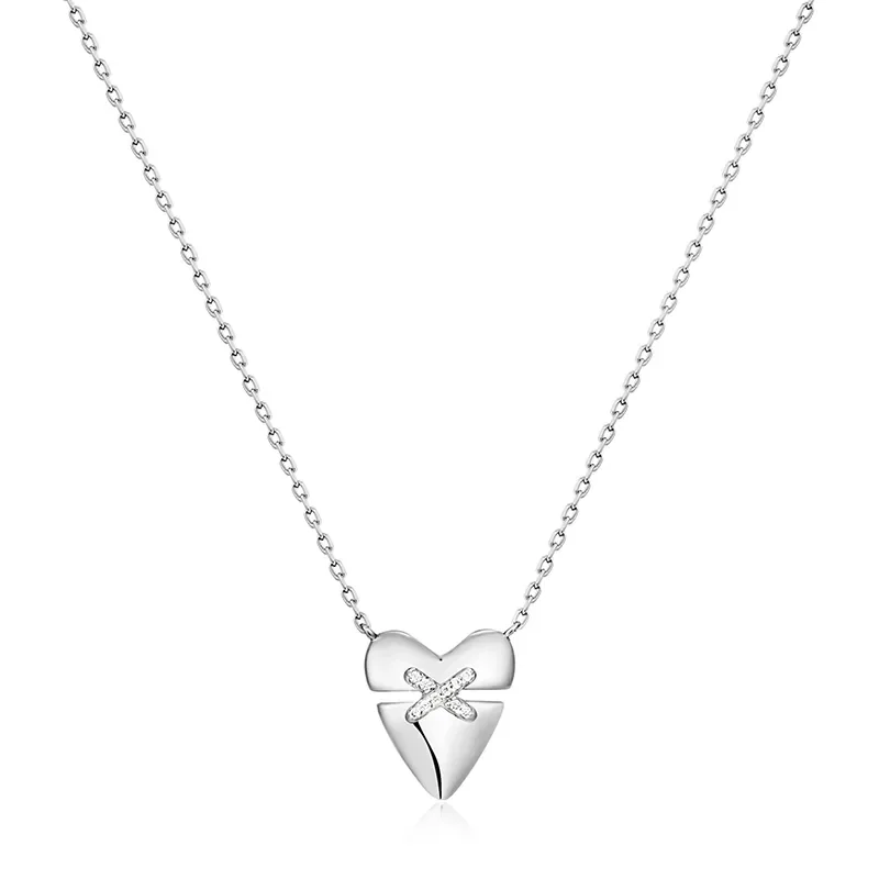 ANIA HAIE HEART KISS PAVE NECKLACE  N057-02H