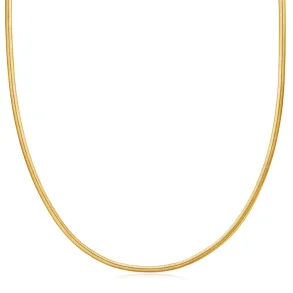 ANIA HAIE FLAT SNAKE CHAIN NECKLACE N057-03G