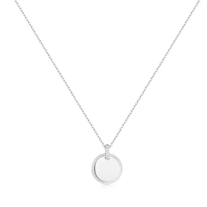 ANIA HAIE SILVER DISC PENDANT NECKLACE N058-01H