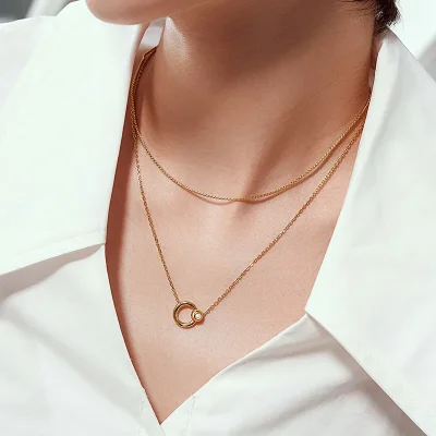 ANIA HAIE HOOP FRESHWATER PEARL NECKLACE N058-03G