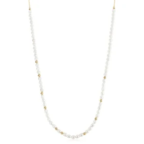 ANIA HAIE FRESHWATER PEARL AND CUBIC ZIRCONIA NECKLACE N058-06G