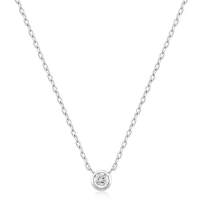 ANIA HAIE ROUND SOLITAIRE CUBIC ZIRCONIA NECKLACE N059-01H