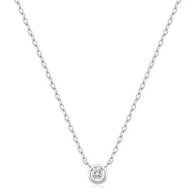 ANIA HAIE ROUND SOLITAIRE CUBIC ZIRCONIA NECKLACE N059-01H