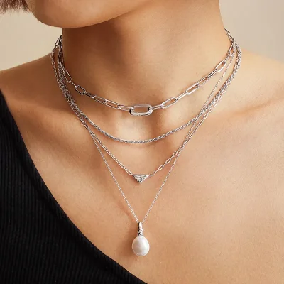 ANIA HAIE SILVER TRIANGLE NECKLACE N059-02H