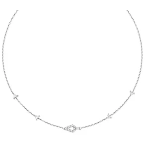ANIA HAIE SILVER GEOMETRIC SATELLITE NECKLACE N059-03H