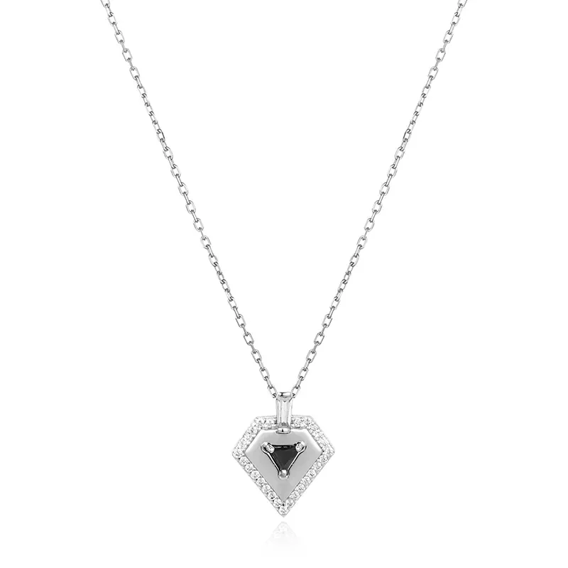 ANIA HAIE SILVER GEOMETRIC NECKLACE N059-05H
