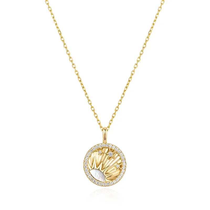 ANIA HAIE GOLD SHINY SUN STAR NECKLACE N059-06G