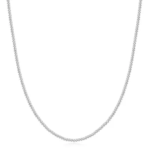 ANIA HAIE SILVER SHINY CURB NECKLACE N059-07H