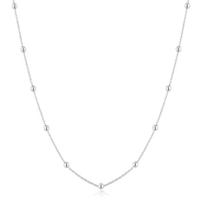 ANIA HAIE SILVER BEADED CHAIN NECKLACE N060-02H