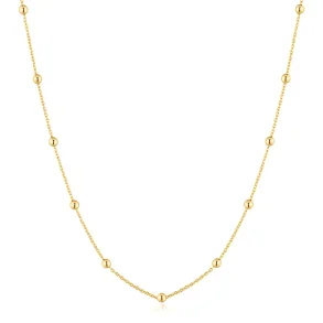 ANIA HAIE GOLD BOBBLE LONG CHAIN NECKLACE N060-04G