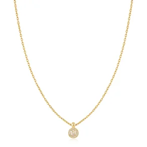 ANIA HAIE GOLD SPHERE PAVE NECKLACE  N061-01G