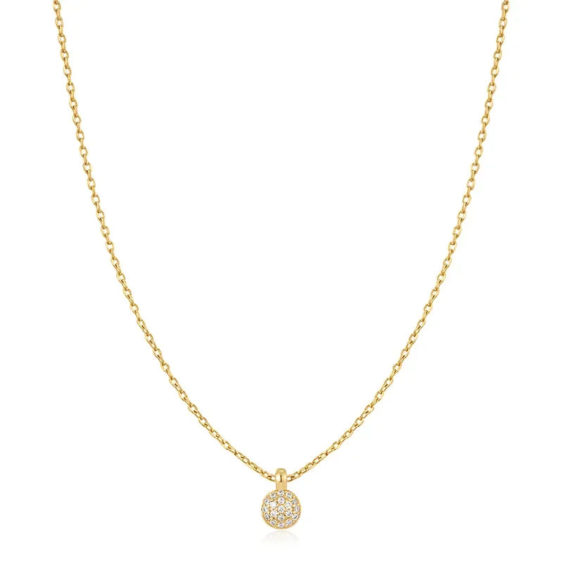 ANIA HAIE GOLD SPHERE PAVE NECKLACE  N061-01G