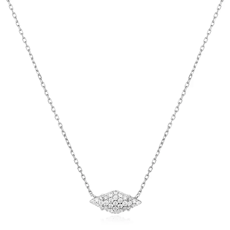 ANIA HAIE SILVER PAVE SPARKLE NECKLACE N061-03H