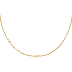 ANIA HAIE GOLD CROSS STATION NECKLACE N061-05G