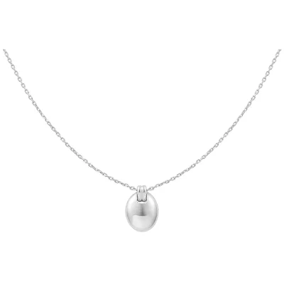 ANIA HAIE SILVER OVAL CHARM NECKLACE N062-03H