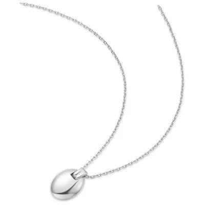 ANIA HAIE SILVER OVAL CHARM NECKLACE N062-03H
