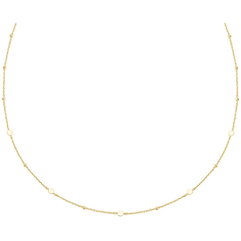 ANIA HAIE GOLD DISC STATION NECKLACE N063-01G