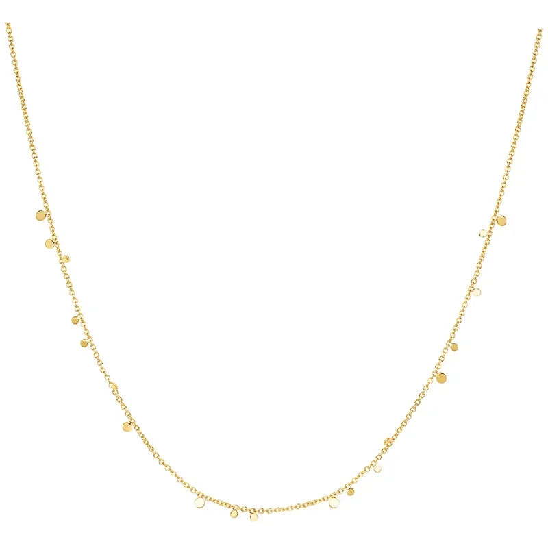 ANIA HAIE GOLD MINI DISC DROP STACKING NECKLACE N063-02G