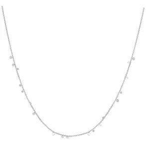 ANIA HAIE SILVER MINI DISC DROP STACKING NECKLACE N063-02H