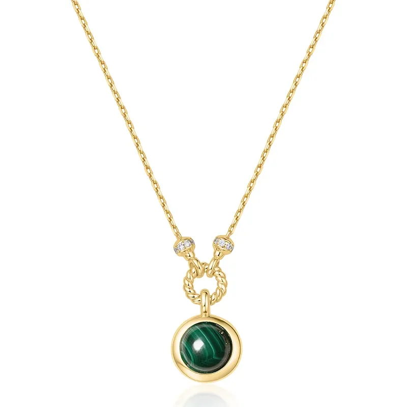 ANIA HAIE GOLD MALACHITE REVERSIBLE VACATION NECKLACE N063-06G