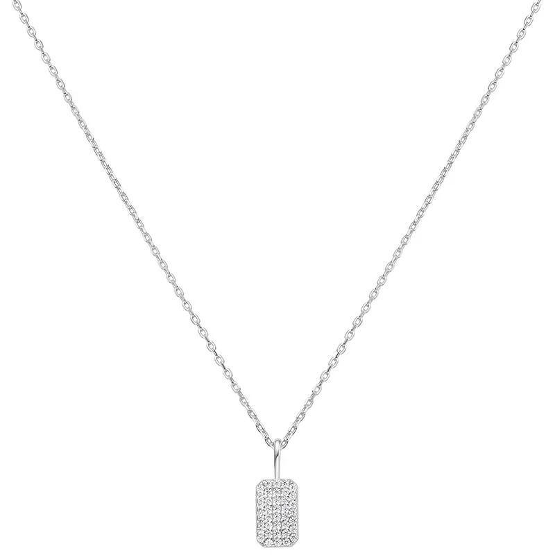 ANIA HAIE SILVER PAVE PENDANT NECKLACE N064-01H