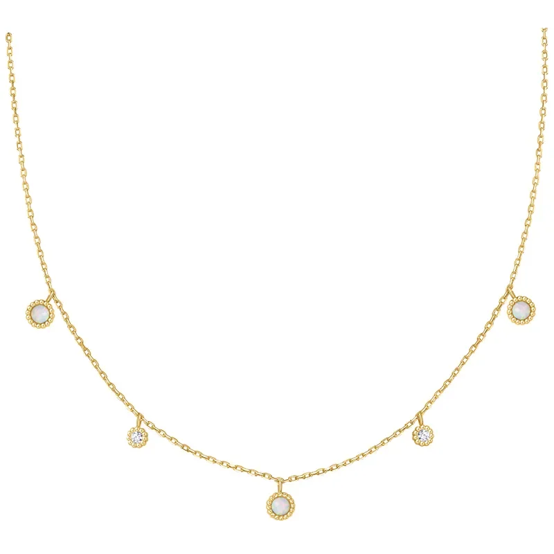 ANIA HAIE GOLD KYOTO OPAL STATION NECKLACE N064-03G