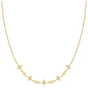ANIA HAIE GOLD SPARKLING STAR STATION NECKLACE N064-04G