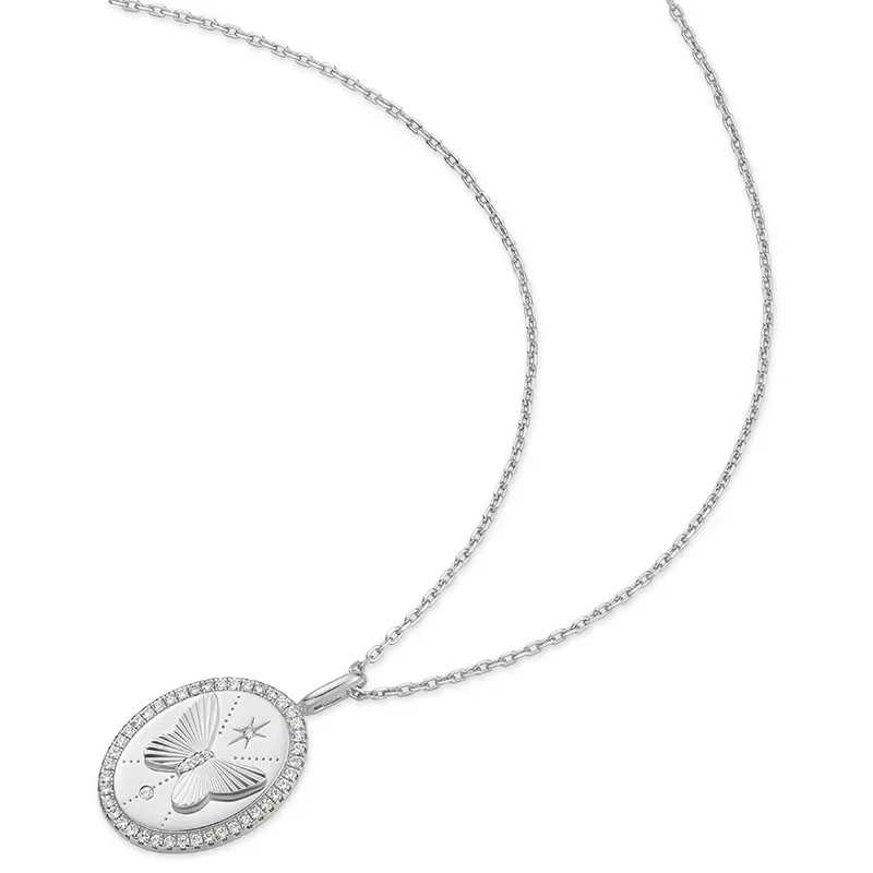 ANIA HAIE SILVER BUTTERFLY PENDANT NECKLACE N064-05H