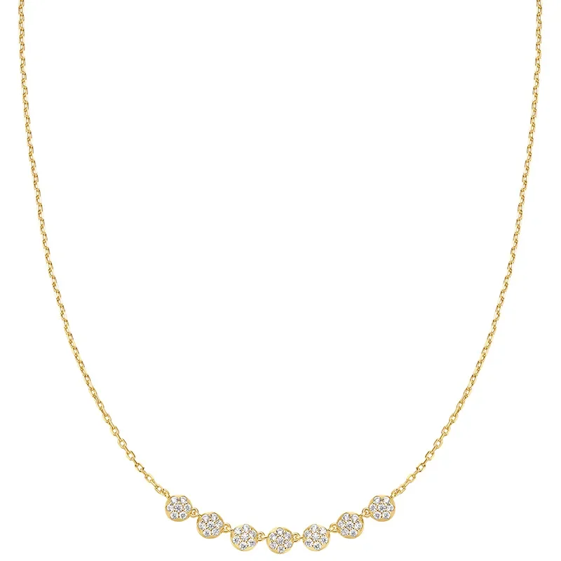 ANIA HAIE GOLD PAVE MULTI BEADED CHAIN NECKLACE N065-07G
