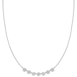 ANIA HAIE SILVER PAVE MULTI BEADED CHAIN NECKLACE N065-07H