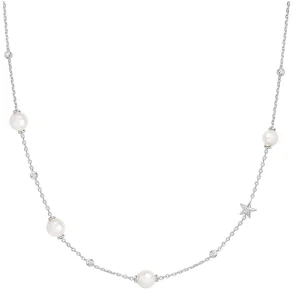 ANIA HAIE GOLD PEARL AND STAR STATION NECKLACE N065-09H