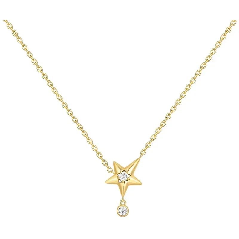 ANIA HAIE GOLD SPARKLING STAR DROP NECKLACE N066-04G