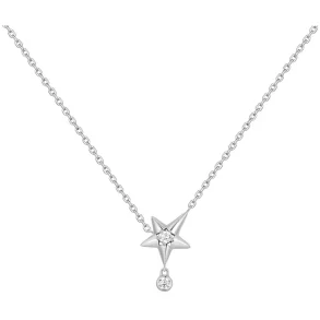 ANIA HAIE SILVER SPARKLING STAR DROP NECKLACE N066-04H