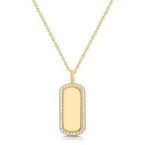 ANIA HAIE GOLD SPARKLING TAG NECKLACE N067-02G
