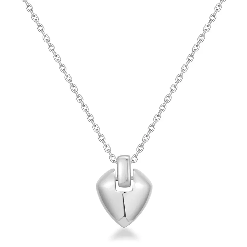 ANIA HAIE SILVER SHIELD PENDANT NECKLACE N067-03H