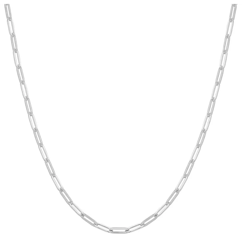 ANIA HAIE SILVER PAPER CLIP CHAIN NECKLACE N067-04H