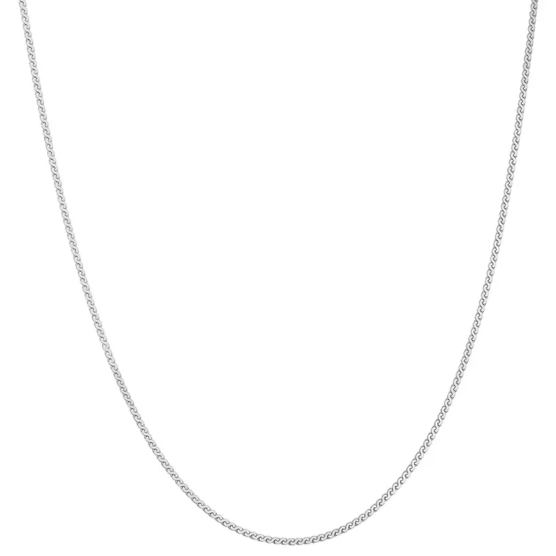 ANIA HAIE SILVER FLAT S LINK CHAIN NECKLACE N068-01H