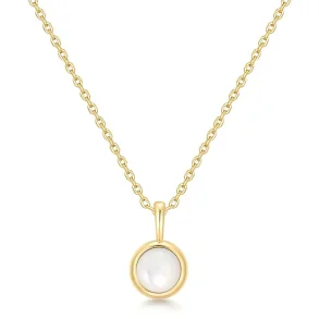 ANIA HAIE GOLD MOTHER OF PEARL PENDANT NECKLACE N068-04G-MP