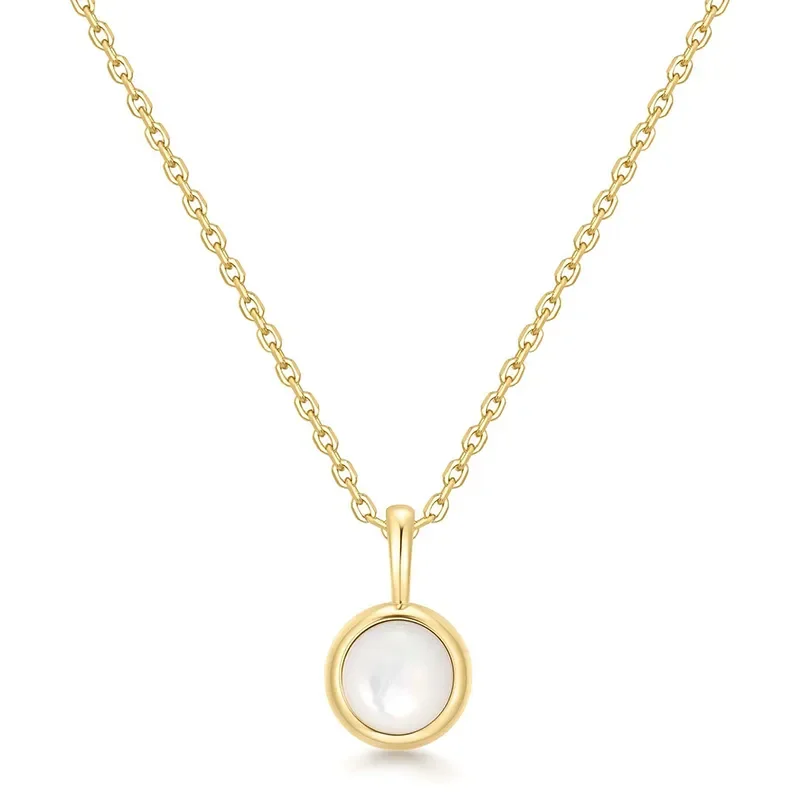 ANIA HAIE GOLD MOTHER OF PEARL PENDANT NECKLACE N068-04G-MP