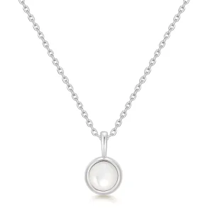 ANIA HAIE SILVER MOTHER OF PEARL PENDANT NECKLACE N068-04H-MP