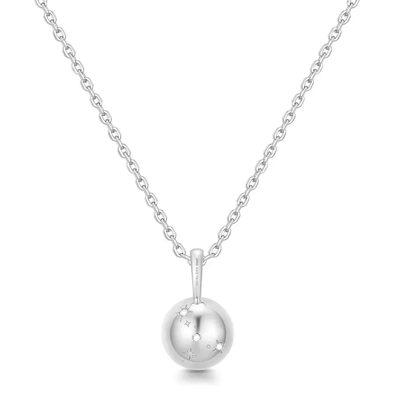 ANIA HAIE SILVER MOTHER OF PEARL PENDANT NECKLACE N068-04H-MP