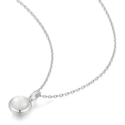 ANIA HAIE SILVER MOTHER OF PEARL PENDANT NECKLACE N068-04H-MP