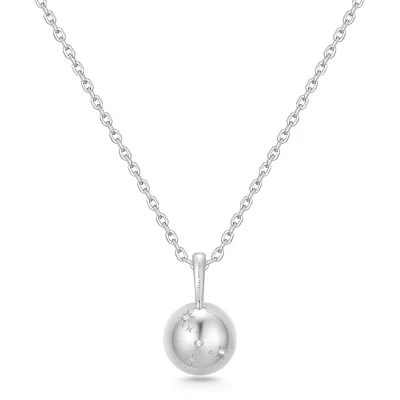 ANIA HAIE SILVER TIGER EYE PENDANT NECKLACE  N068-04H-TE