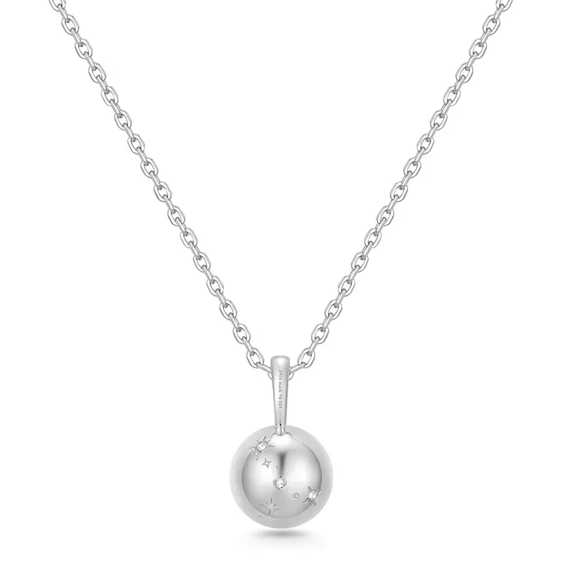 ANIA HAIE SILVER TIGER EYE PENDANT NECKLACE  N068-04H-TE