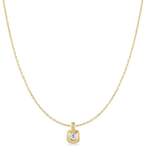 ANIA HAIE GOLD MODERN SOLITAIRE NECKLACE N072-01G