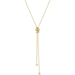 ANIA HAIE GOLD TWISTED ROPE LARIAT NECKLACE N072-07G