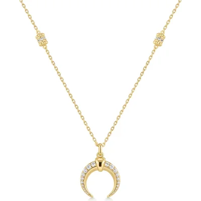ANIA HAIE GOLD REVERSIBLE HORN NECKLACE N072-08G