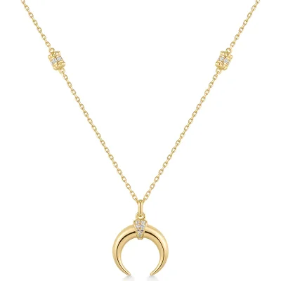ANIA HAIE GOLD REVERSIBLE HORN NECKLACE N072-08G