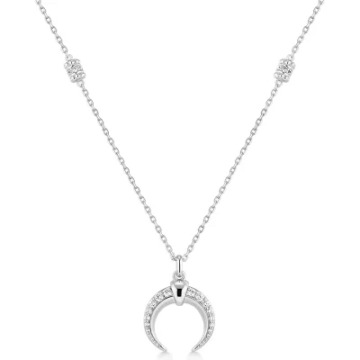 ANIA HAIE SILVER REVERSIBLE HORN NECKLACE N072-08H