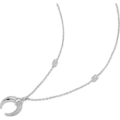 ANIA HAIE SILVER REVERSIBLE HORN NECKLACE N072-08H